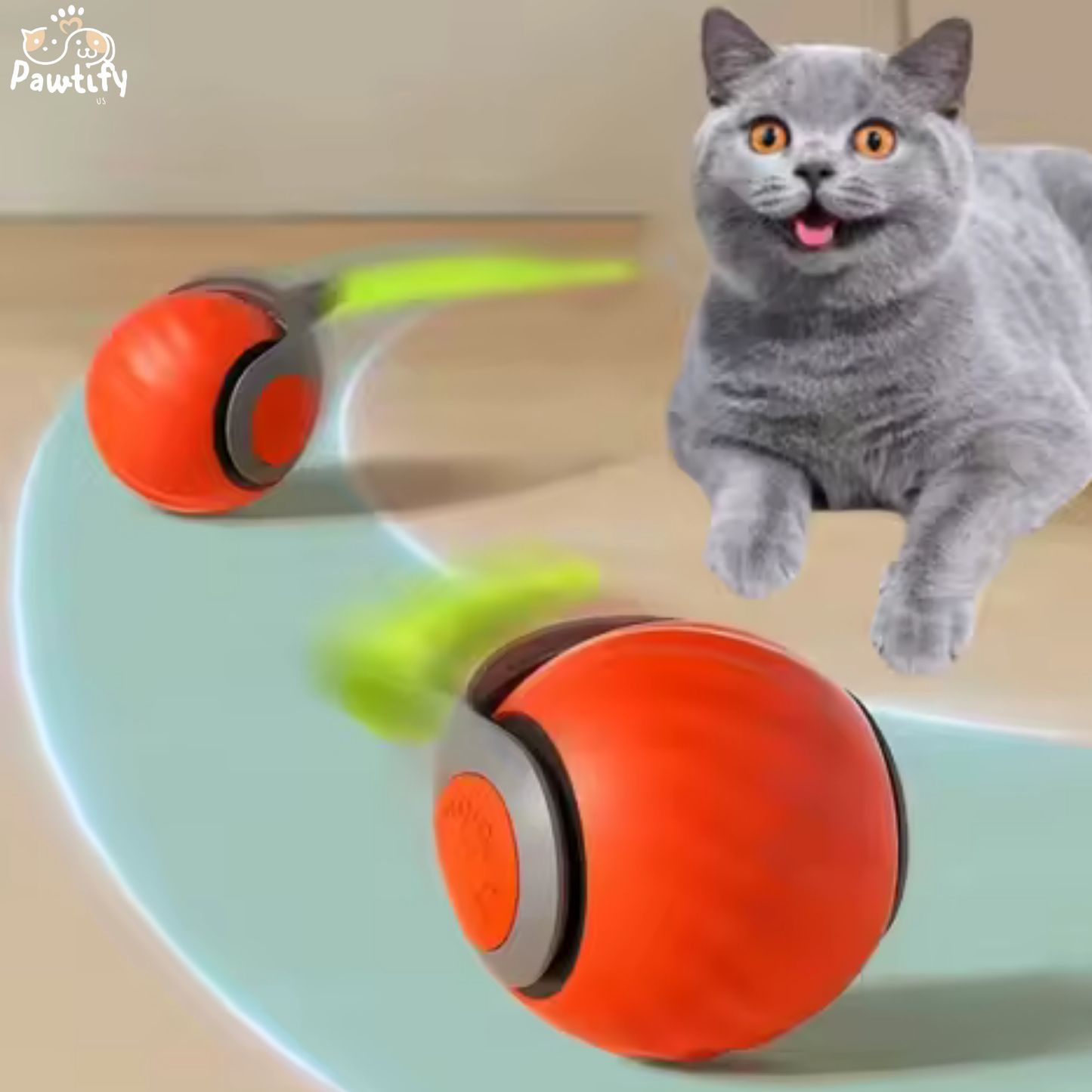 Pawtify HyperBall™ – Smart Motion Pet Toy